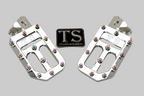 Custom Foot Pegs w/ Titanium Grips for Surron and Most Light E-moto