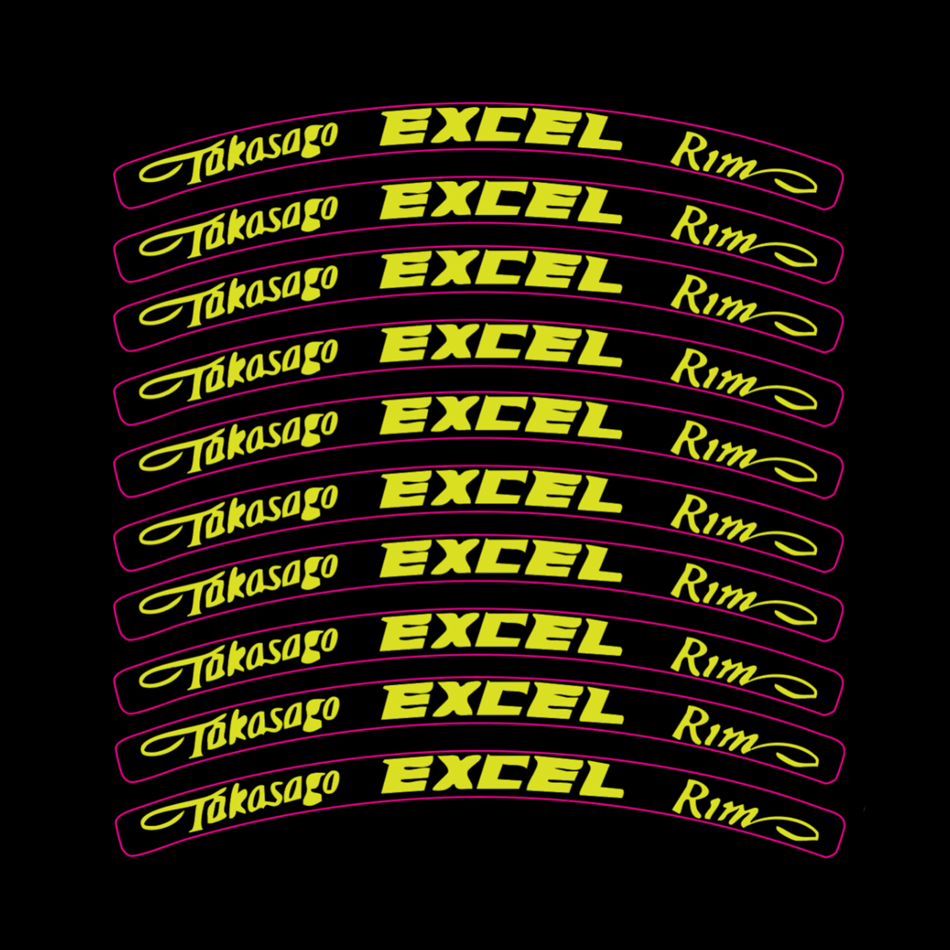 Excel Wheel Stickers