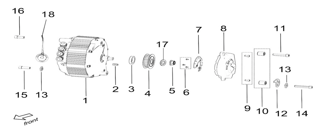 Sur-Ron Light Bee Motor Square Washer (2 pcs)