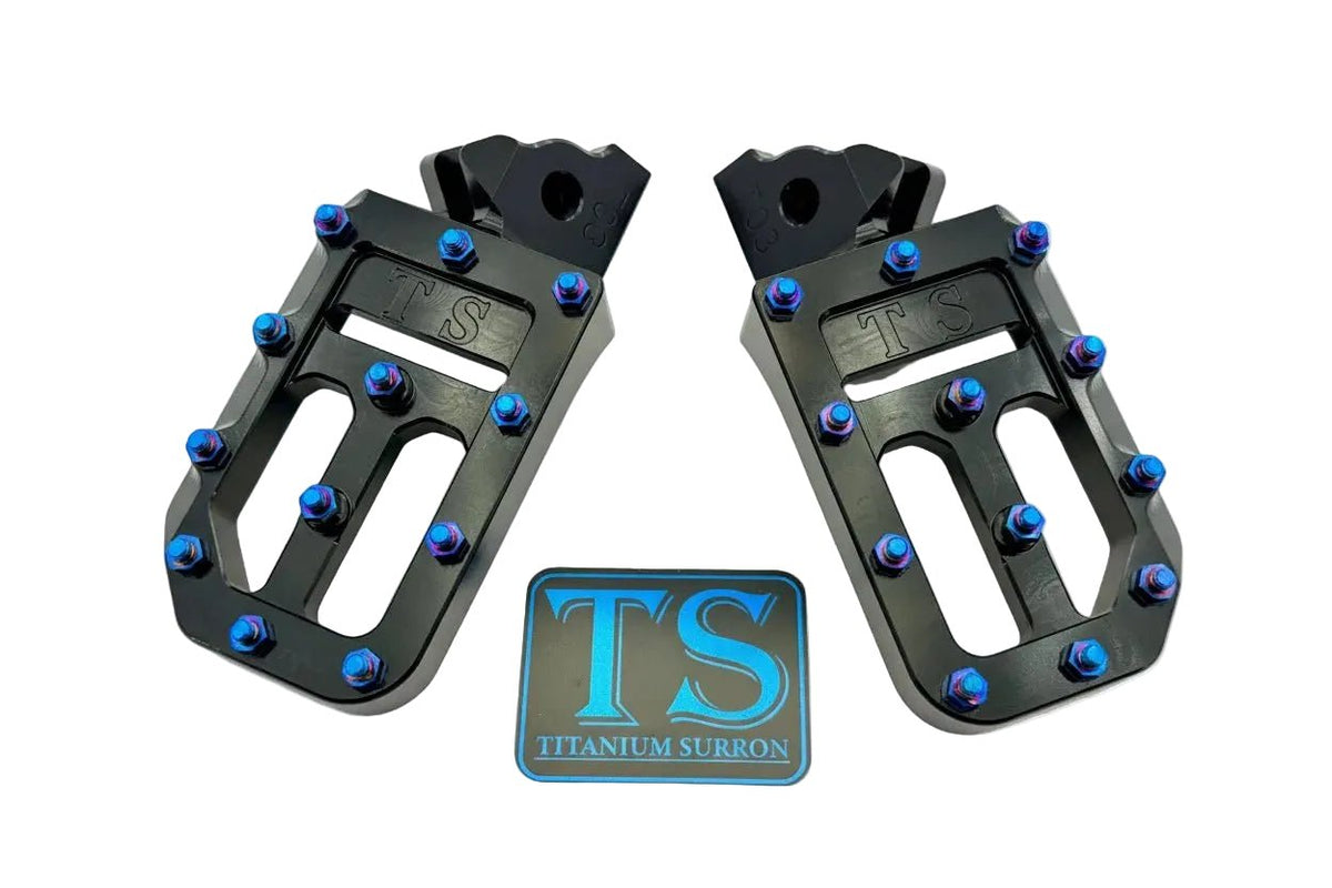 TS Custom Foot Pegs w/ Titanium Grips for Talaria and Altis